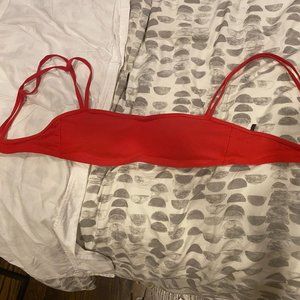 Jcrew Red Bikini Top
